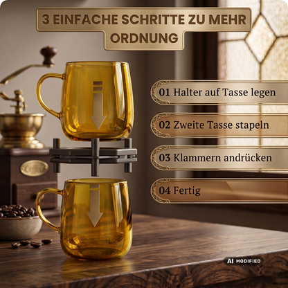 Stapelbare Tassenhalter (6–12 Stück)