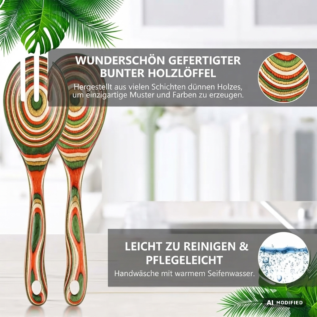 Das perfekte Duo: Salatbesteck-Set aus edlem Pakkaholz
