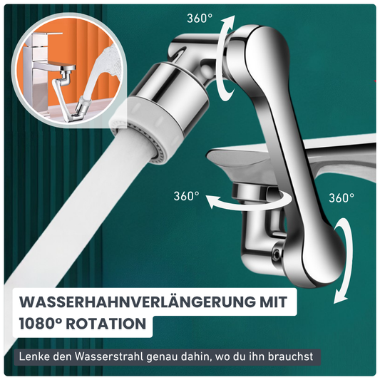 Wasserhahnverlängerung 1080° – Flexibel, sauber, einfach clever
