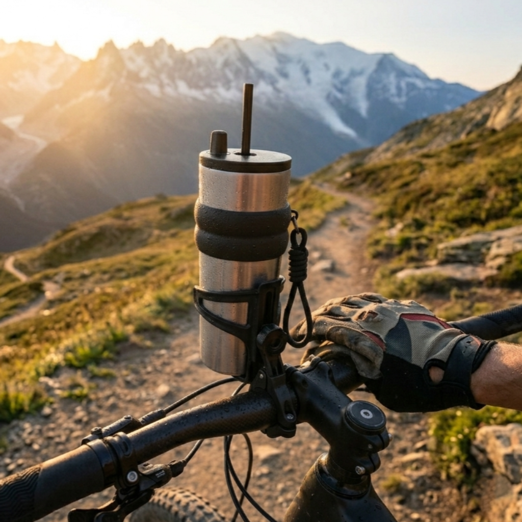 Premium Thermo-Travel-Mug (700 ml) mit integriertem Strohhalm– Dein perfekter Begleiter