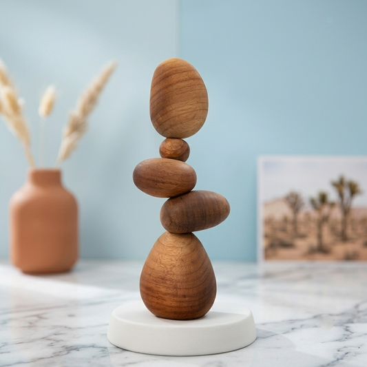 Innere Ruhe finden: Dekorative Holz-Steine