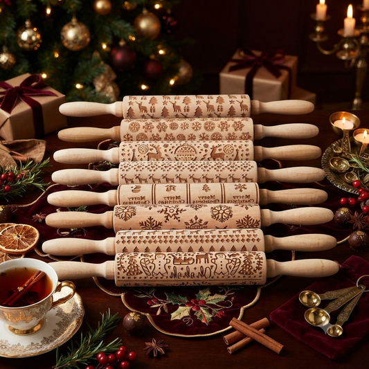 Zauberhafte Weihnachtsbäckerei: Motiv-Nudelhölzer für Plätzchen mit dem gewissen Etwas