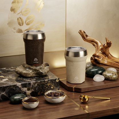 Der Premium Coffee-Recycling-Becher: Wo Design auf magische Stabilität trifft