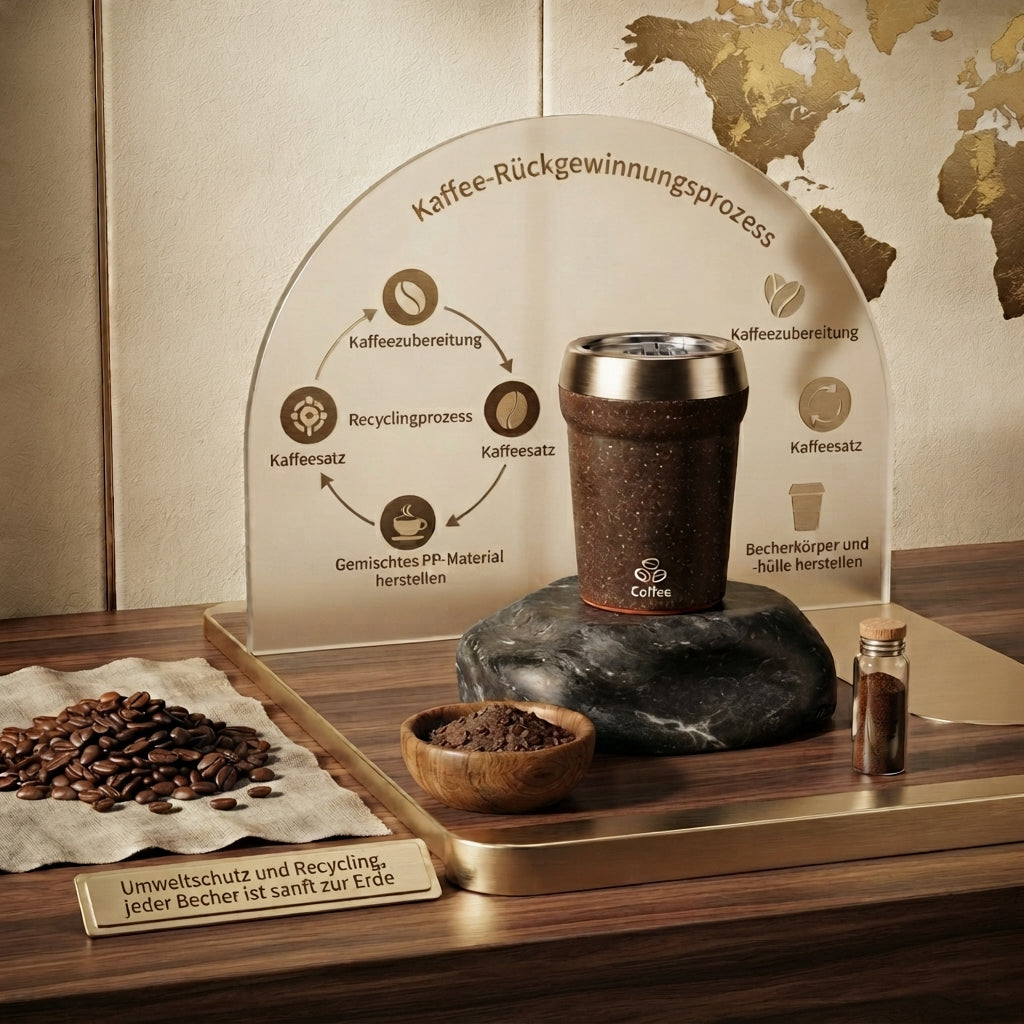 Der Premium Coffee-Recycling-Becher: Wo Design auf magische Stabilität trifft