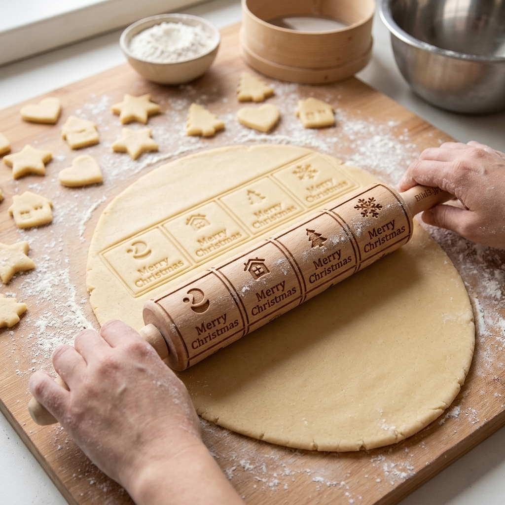Zauberhafte Weihnachtsbäckerei: Motiv-Nudelhölzer für Plätzchen mit dem gewissen Etwas
