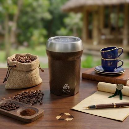 Der Premium Coffee-Recycling-Becher: Wo Design auf magische Stabilität trifft