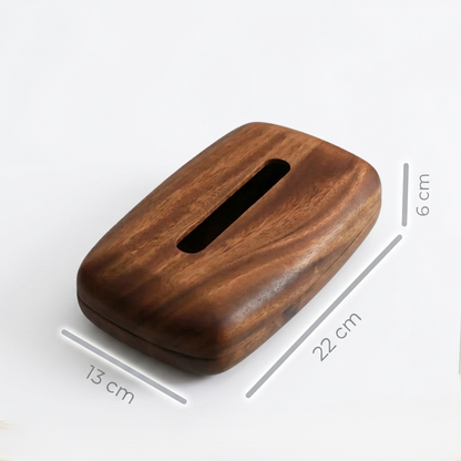 Edle Taschentuchbox aus massivem Wallnussholz – Minimalistischer Luxus für dein Zuhause