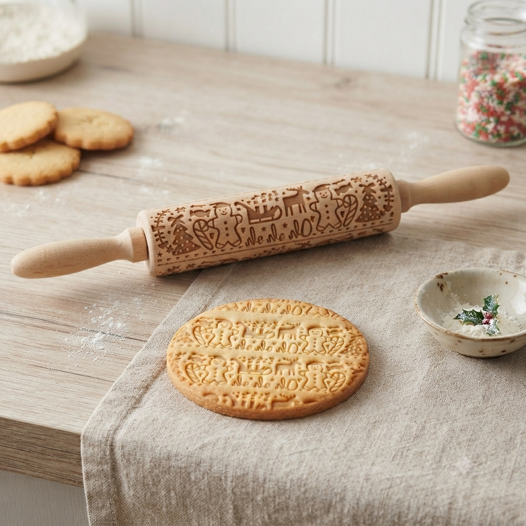 Zauberhafte Weihnachtsbäckerei: Motiv-Nudelhölzer für Plätzchen mit dem gewissen Etwas