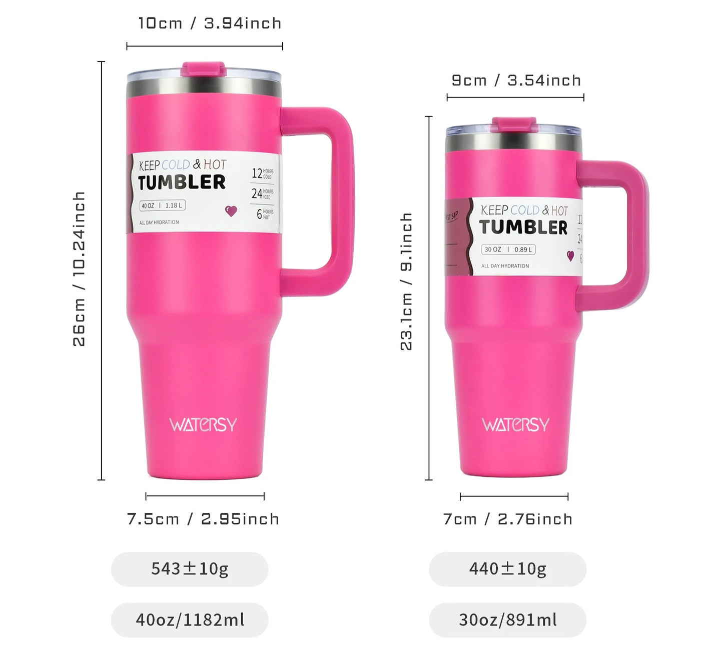30/40oz Tumbler – Dein stylischer Begleiter für heiße & kalte Tage