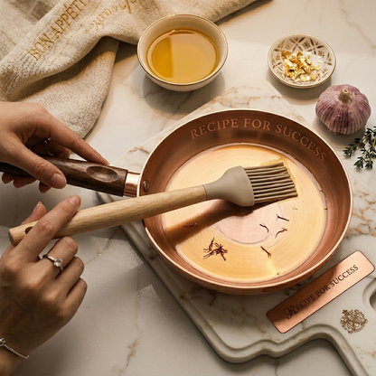 12-teiliges Premium Küchenhelfer-Set | Silikon und Echtholz- Kochen mit Stil und Präzision