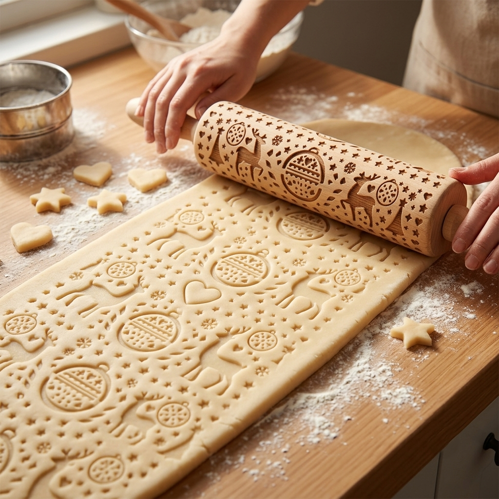 Zauberhafte Weihnachtsbäckerei: Motiv-Nudelhölzer für Plätzchen mit dem gewissen Etwas