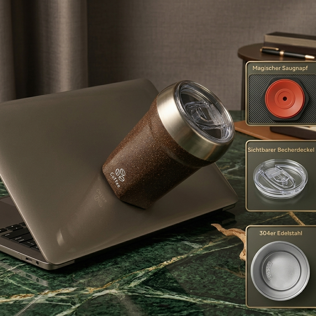 Der Premium Coffee-Recycling-Becher: Wo Design auf magische Stabilität trifft
