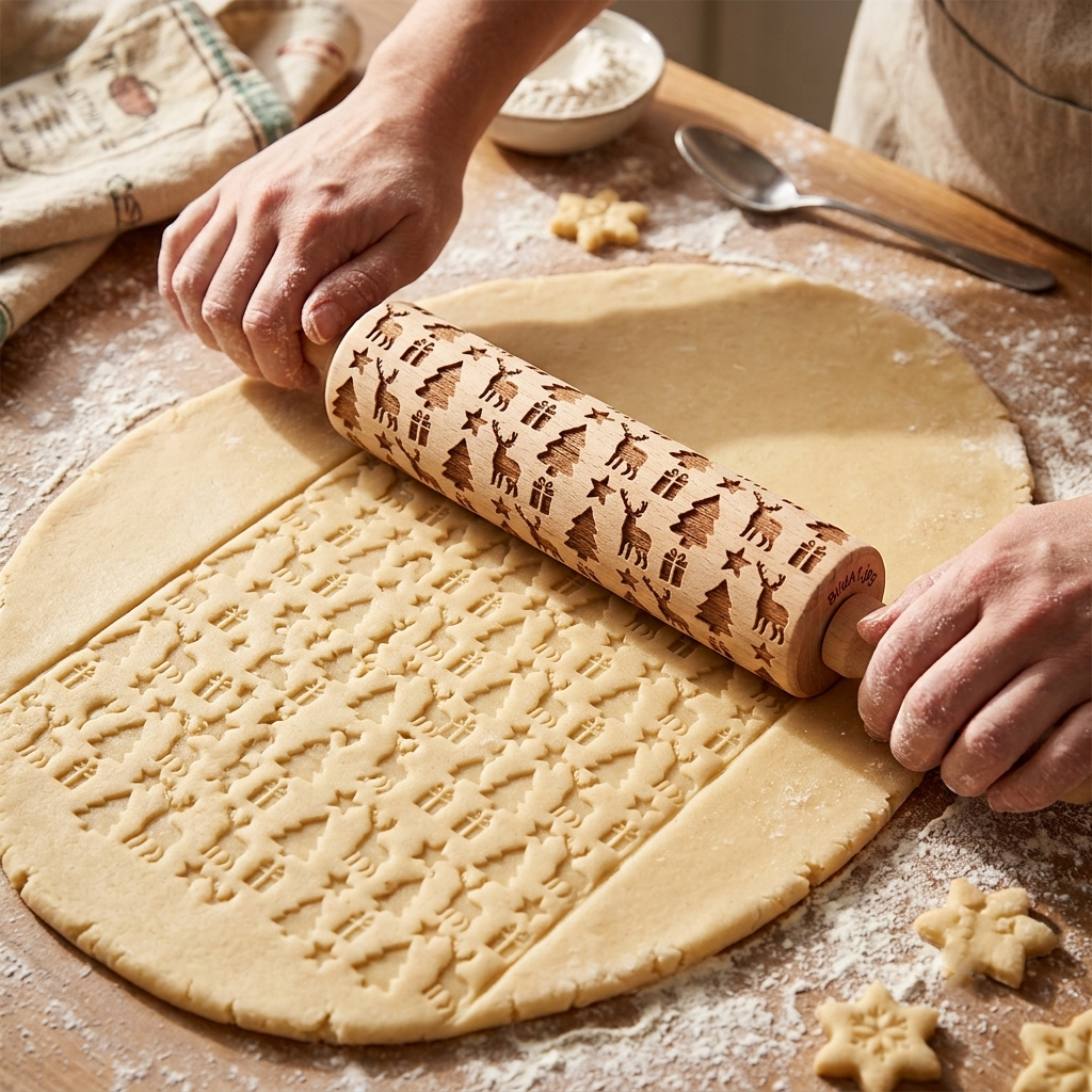 Zauberhafte Weihnachtsbäckerei: Motiv-Nudelhölzer für Plätzchen mit dem gewissen Etwas