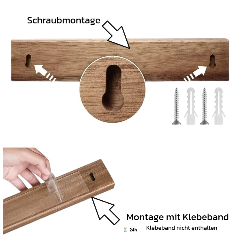 Akazie Magnet-Messerleiste – Edler & sicherer Messerhalter