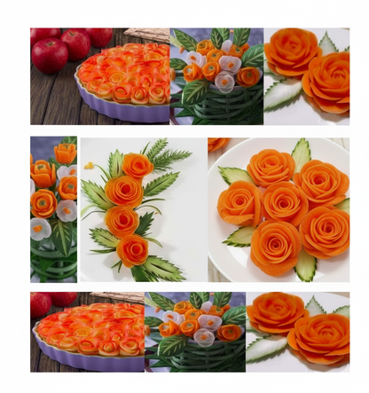 Manueller 3-in-1 Gemüse- und Obst-Spiralschneider- Vergessen Sie unsaubere Schnitte und mühsames Hacken.