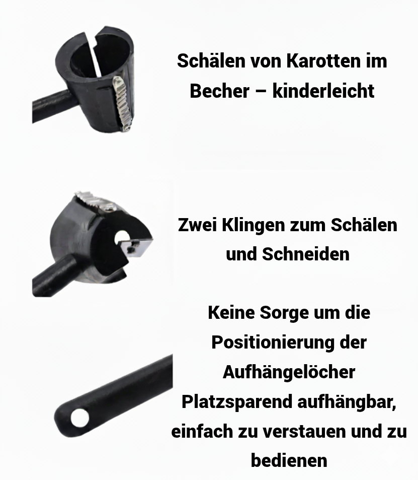Manueller 3-in-1 Gemüse- und Obst-Spiralschneider- Vergessen Sie unsaubere Schnitte und mühsames Hacken.