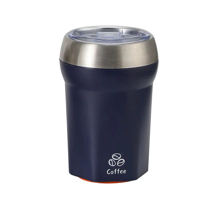 Coffee Tumbler with Suction Base Spill-Proof Bottom Grip Mug 400ML Coffee Cup with Lid Portable Insulated Vacuum Flask