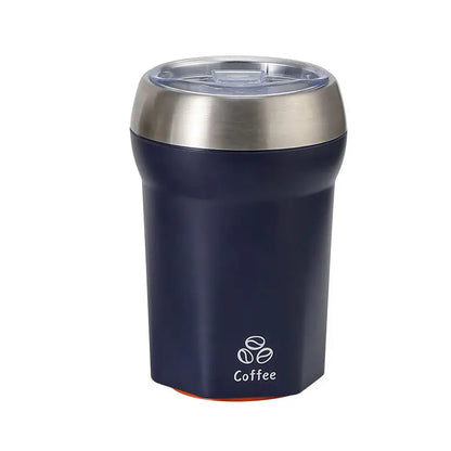 Coffee Tumbler with Suction Base Spill-Proof Bottom Grip Mug 400ML Coffee Cup with Lid Portable Insulated Vacuum Flask