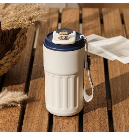 Thermobecher mit smarter Temperaturanzeige - Edelstahl, LED-Anzeige