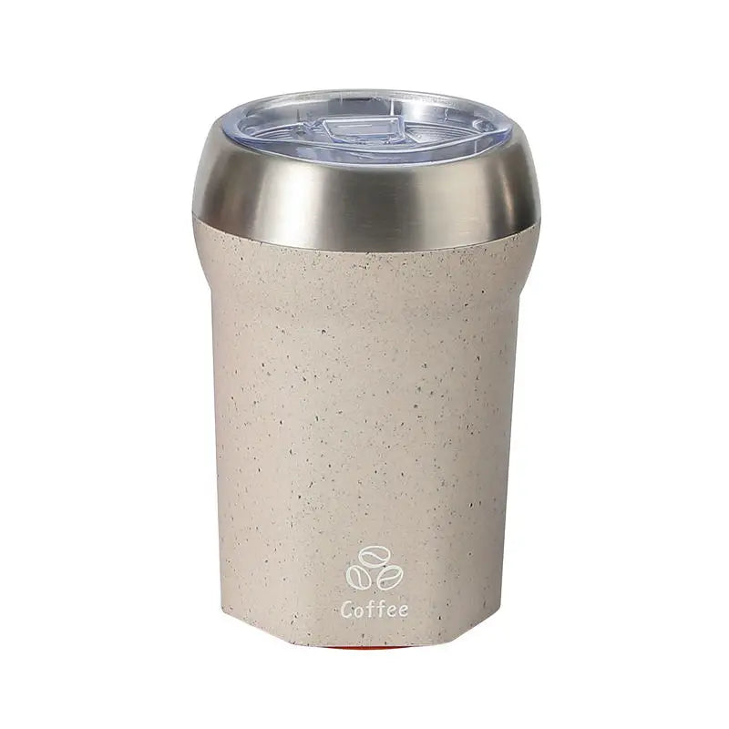 Coffee Tumbler with Suction Base Spill-Proof Bottom Grip Mug 400ML Coffee Cup with Lid Portable Insulated Vacuum Flask