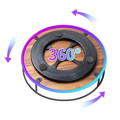 Kitchen 360 Degree Rotating Storage Rack Lazy Susan Turntable Multifunction Rotary Wooden Tray for Seasoning Bottles Cosmetics