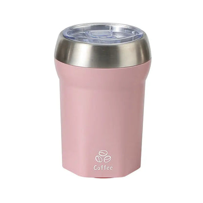 Coffee Tumbler with Suction Base Spill-Proof Bottom Grip Mug 400ML Coffee Cup with Lid Portable Insulated Vacuum Flask