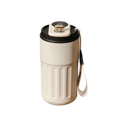 Thermobecher mit smarter Temperaturanzeige - Edelstahl, LED-Anzeige