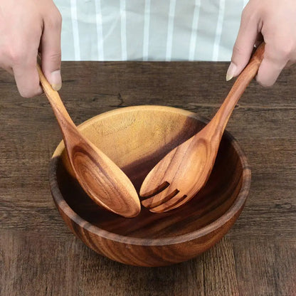 Premium Teakholz-Utensilien-Set