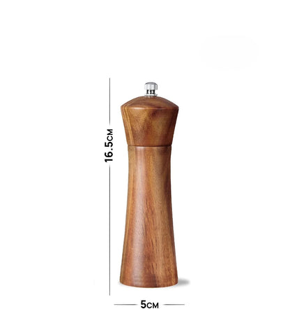 Premium Akazienholz Gewürz- und Pfeffermühle mit Keramikmahlwerk – Kulinarische Präzision trifft auf zeitlose Natur-Eleganz